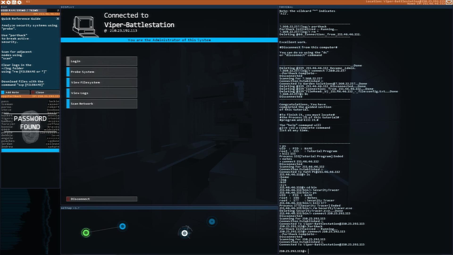Hacknet — Screenshot 1/6