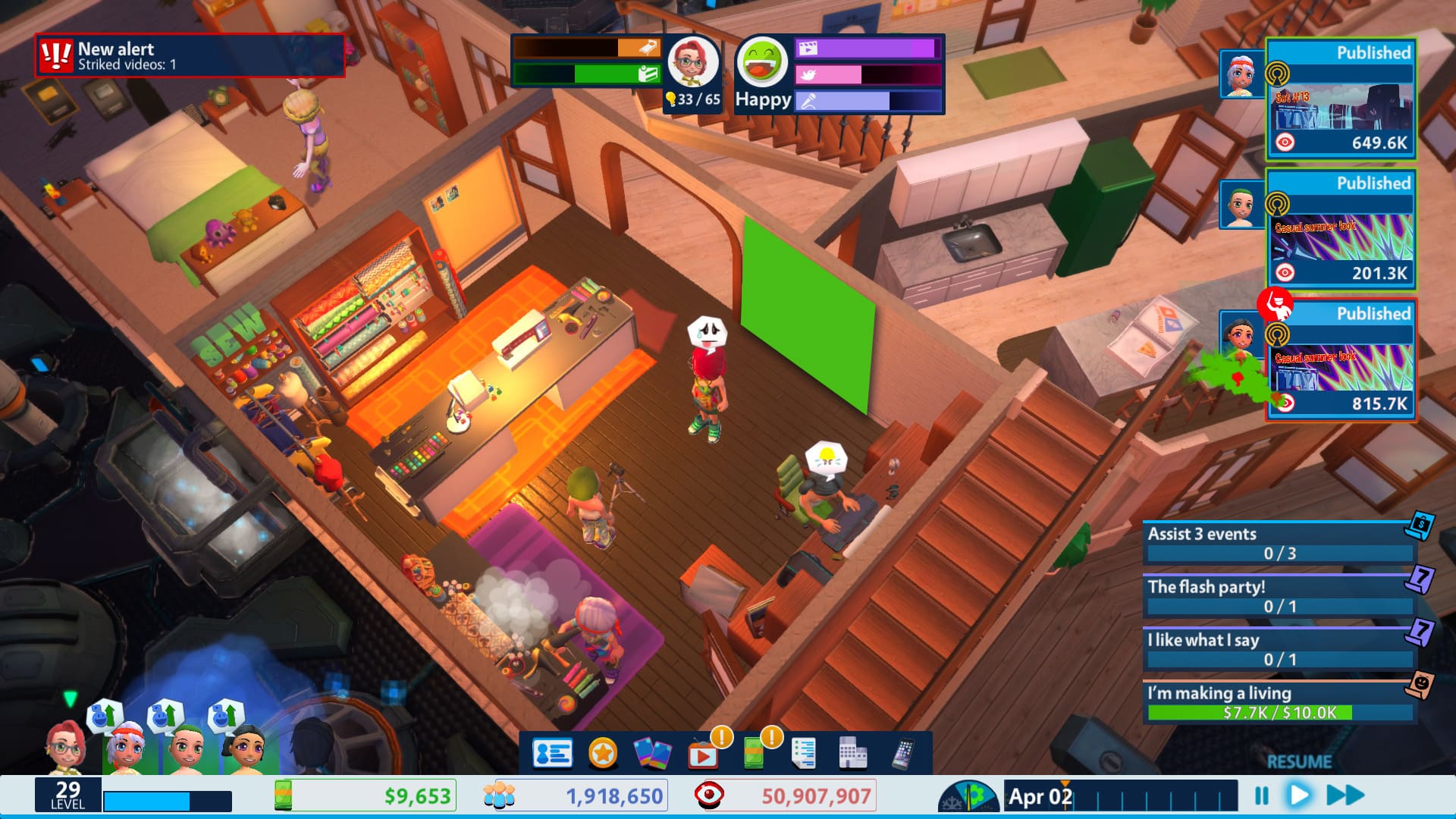Youtubers Life — Screenshot 1/6