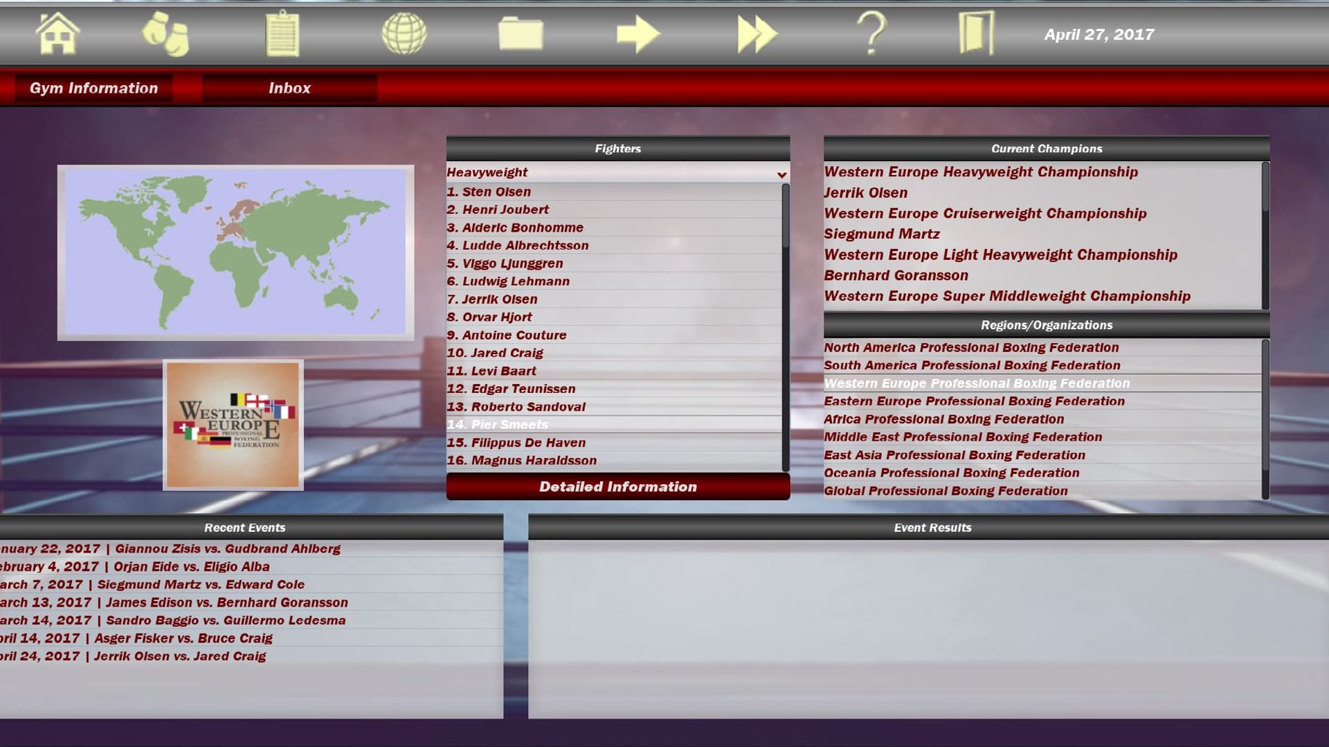 World Boxing Manager — Screenshot 2/6